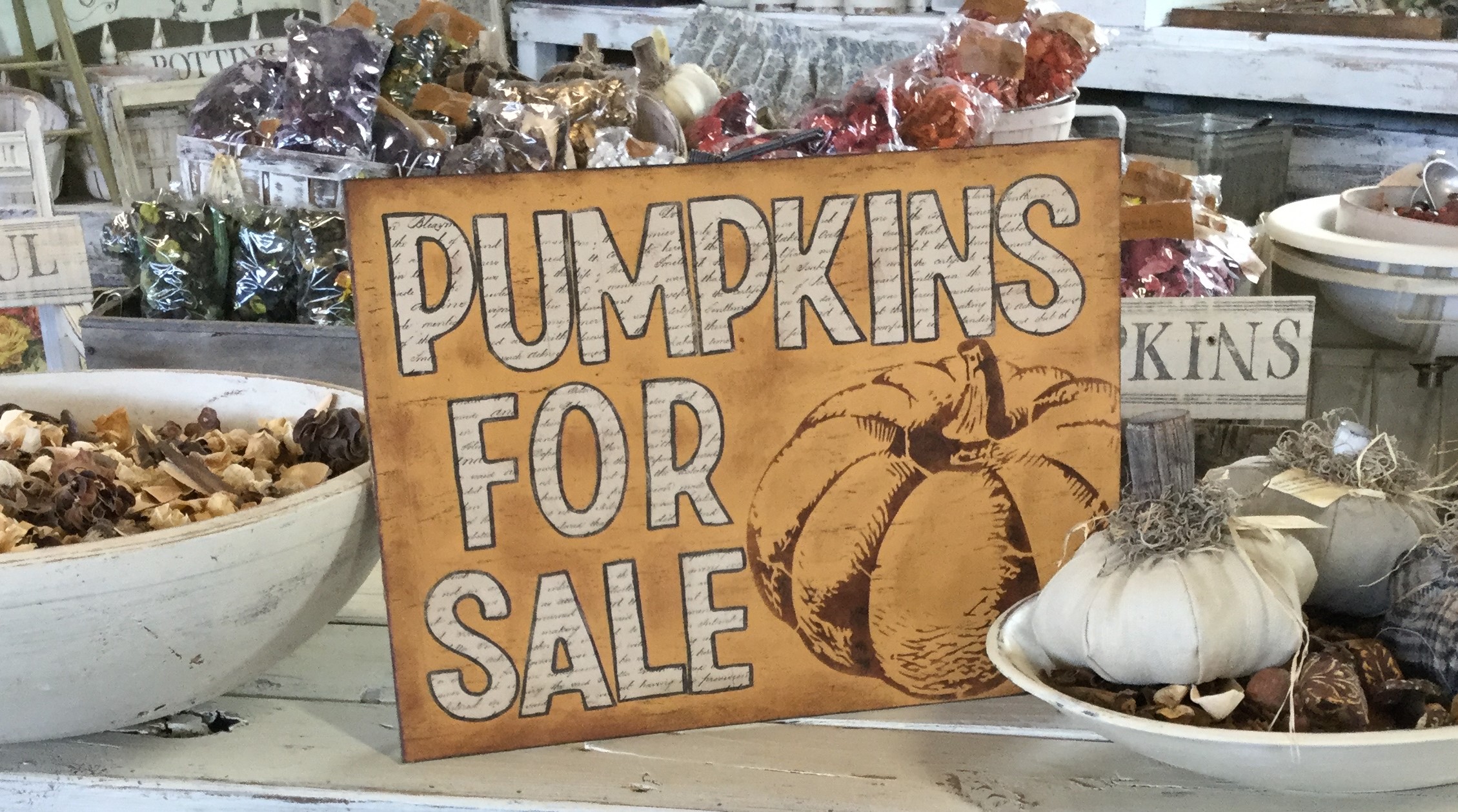 Pumpkin Sign