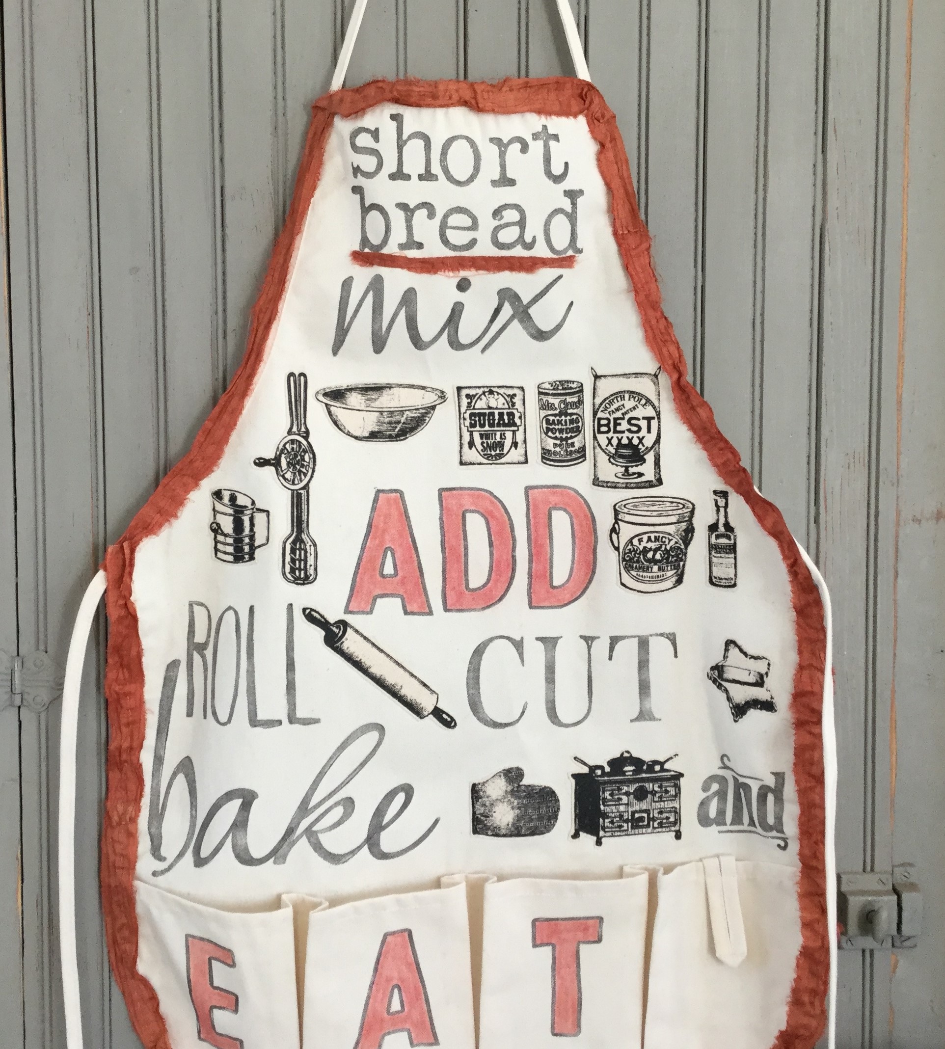 The Kitchen Apron & recycled ornament