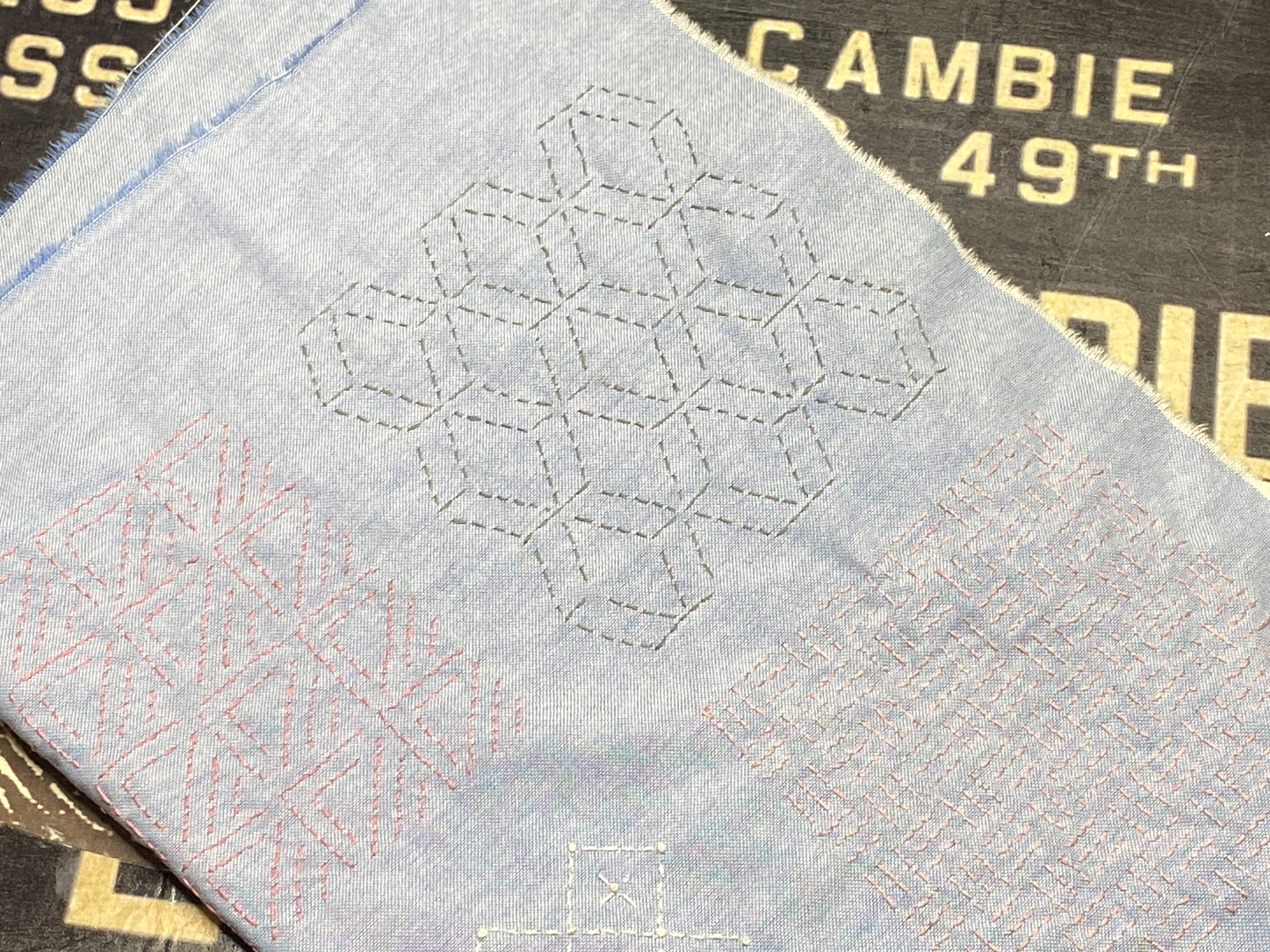 Sashiko Style Stitches